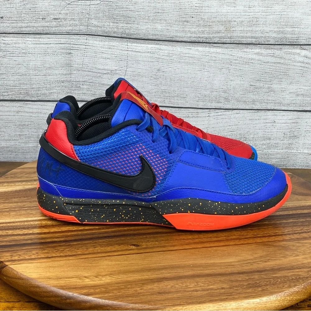 Nike Ja 1 Hunger University Red Royal Blue Basketball Shoe DR8785-401 Men’s 10